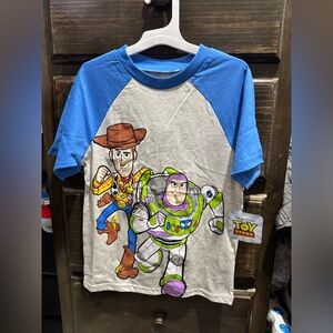 Toy Story Kids Blue and Gray Short Sleeve Tee
